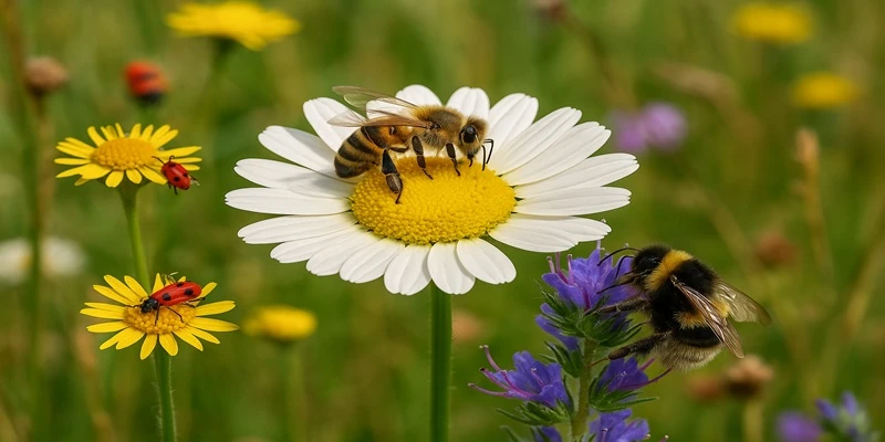 Insekten auf Blüten